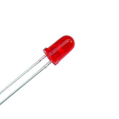 T1 3mm Water Clear Red LED 660nm 120mcd 